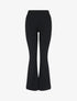 Pantalon fluide uni coupe flare - Noir - 3