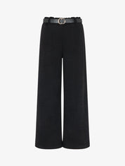 Pantalon ample en velours côtelé - Noir - 1