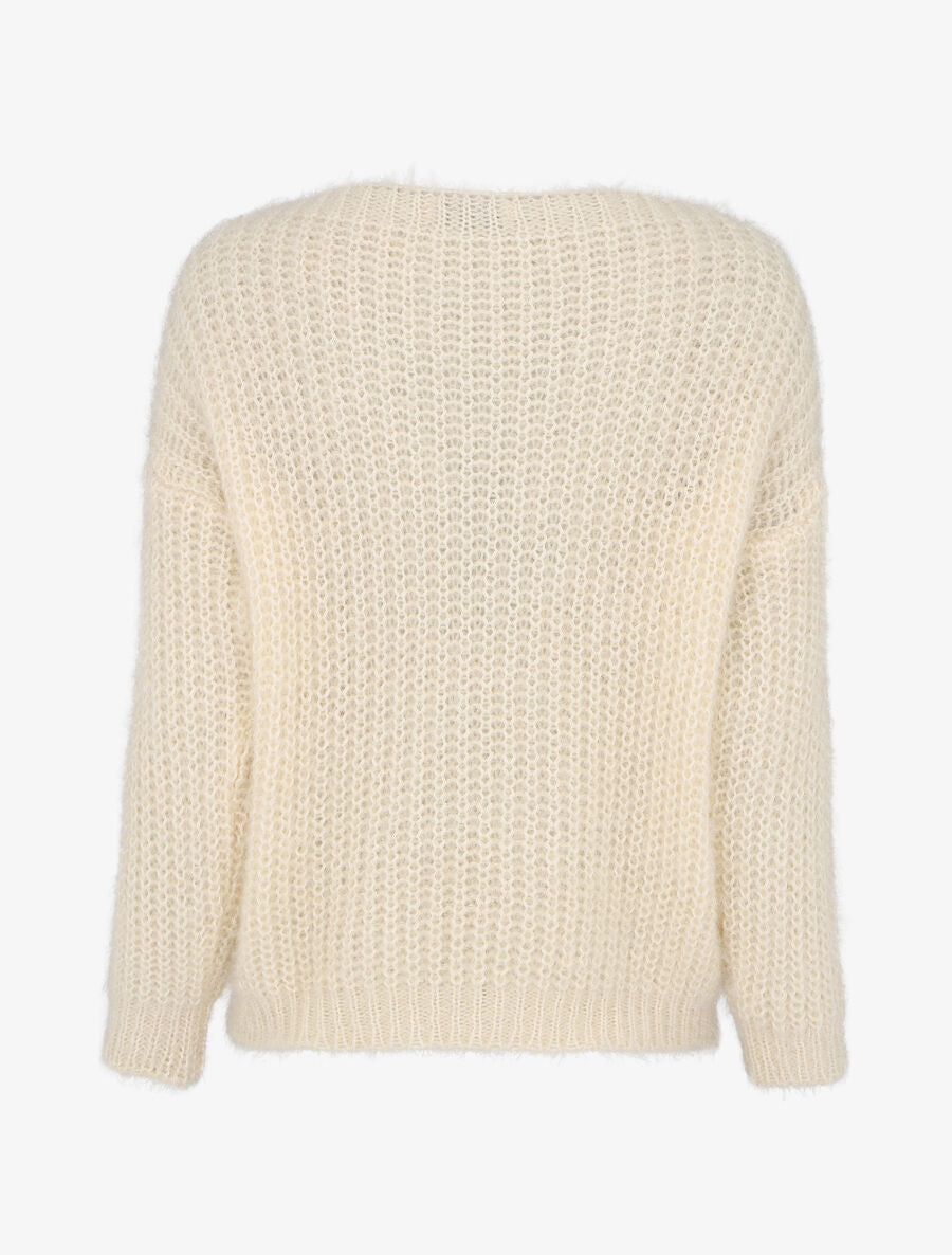 Pull uni duveteux - Beige - 2