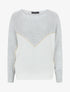 Pull motif V irisé - Gris clair - 5