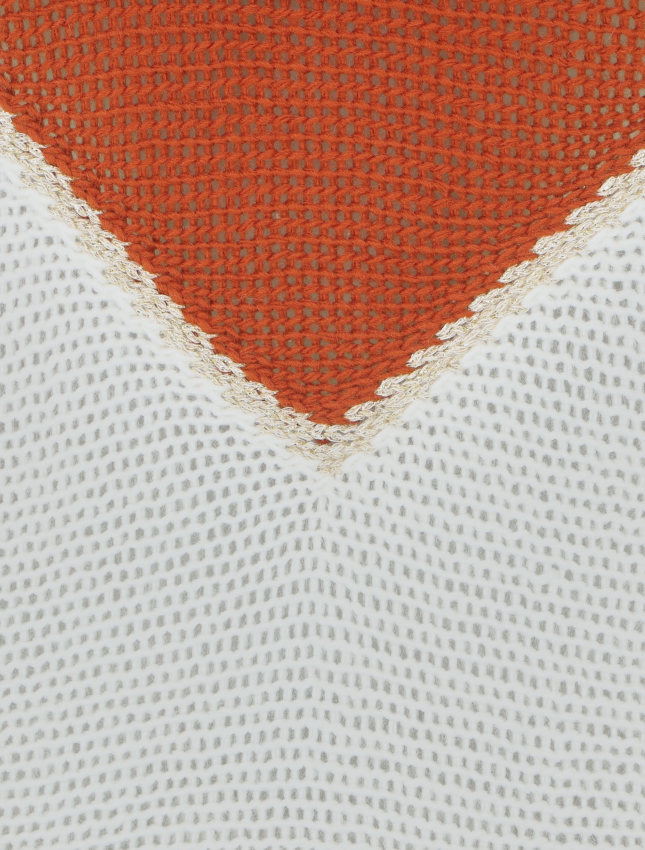 Pull motif V irisé - Rouille - 3