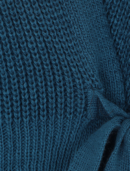 Gilet cache-coeur uni - Bleu canard - 3