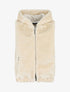 Manteau sans manches en fourrure synthétique - Écru - 5