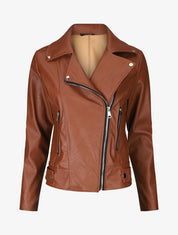 Perfecto droit uni en simili - Camel - 4