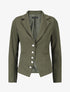 Blazer uni à boutons décoratifs - Kaki - 5