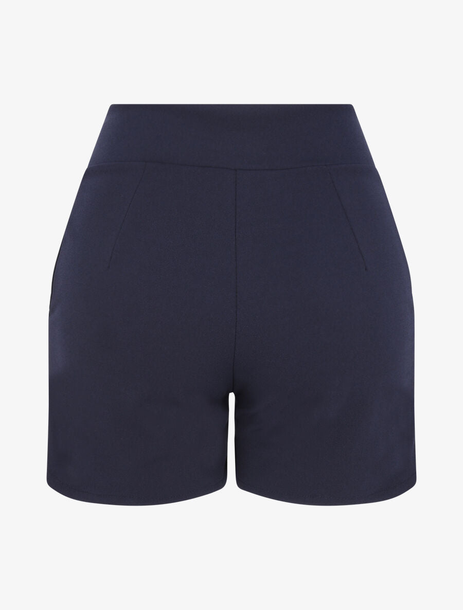 Short à pont taille empire - Marine - 2