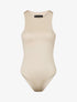 Body uni à col rond - Beige - 1