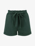 Short uni élastiqué à revers - Vert sapin - 5