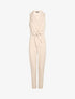 Combinaison sans manches à col cache-coeur - Beige - 4