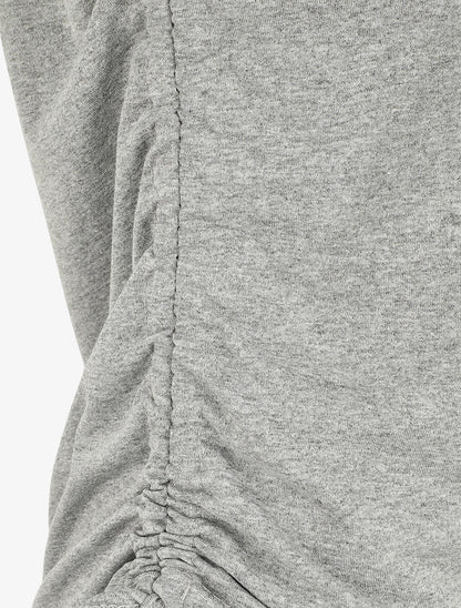 Top uni à cotés froncés - Gris - 3