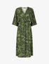 Robe longue à taille élastiquée - Kaki - 1