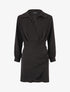 Robe courte élastiquée - Noir - 1