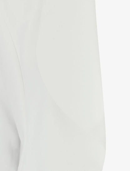 Blazer uni à bords ondulés - Blanc - 3
