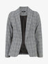 Blazer droit à imprimé prince de galles - Noir - 1