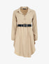 Tunique unie ceinturée - Beige - 1