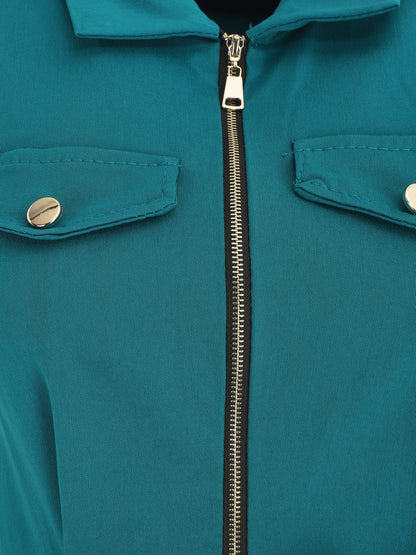 Robe droite effet jean - Bleu canard - 3
