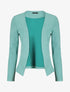 Blazer uni en suédine - Turquoise - 1
