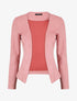 Blazer uni en suédine - Rose - 5