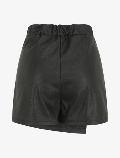 Short en simili style portefeuille - Noir - 2
