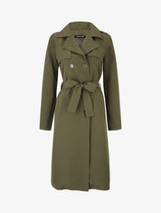 Trench long ceinturé - Kaki - 5