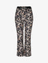 Pantalon droit imprimé foulard - Noir - 5