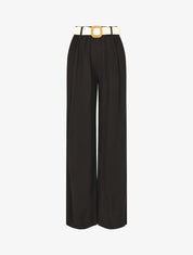 Pantalon fluide ample - Noir - 1