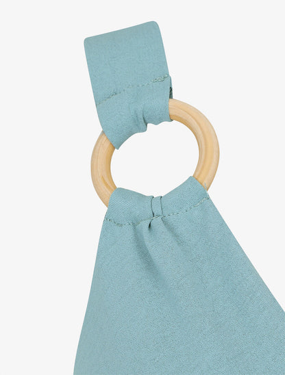 Robe longue élastiquée à bretelles avec anneaux - Turquoise - 3