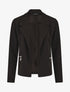 Blazer fluide uni à poches zippées - Noir - 1
