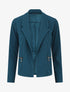 Blazer fluide uni à poches zippées - Bleu canard - 5
