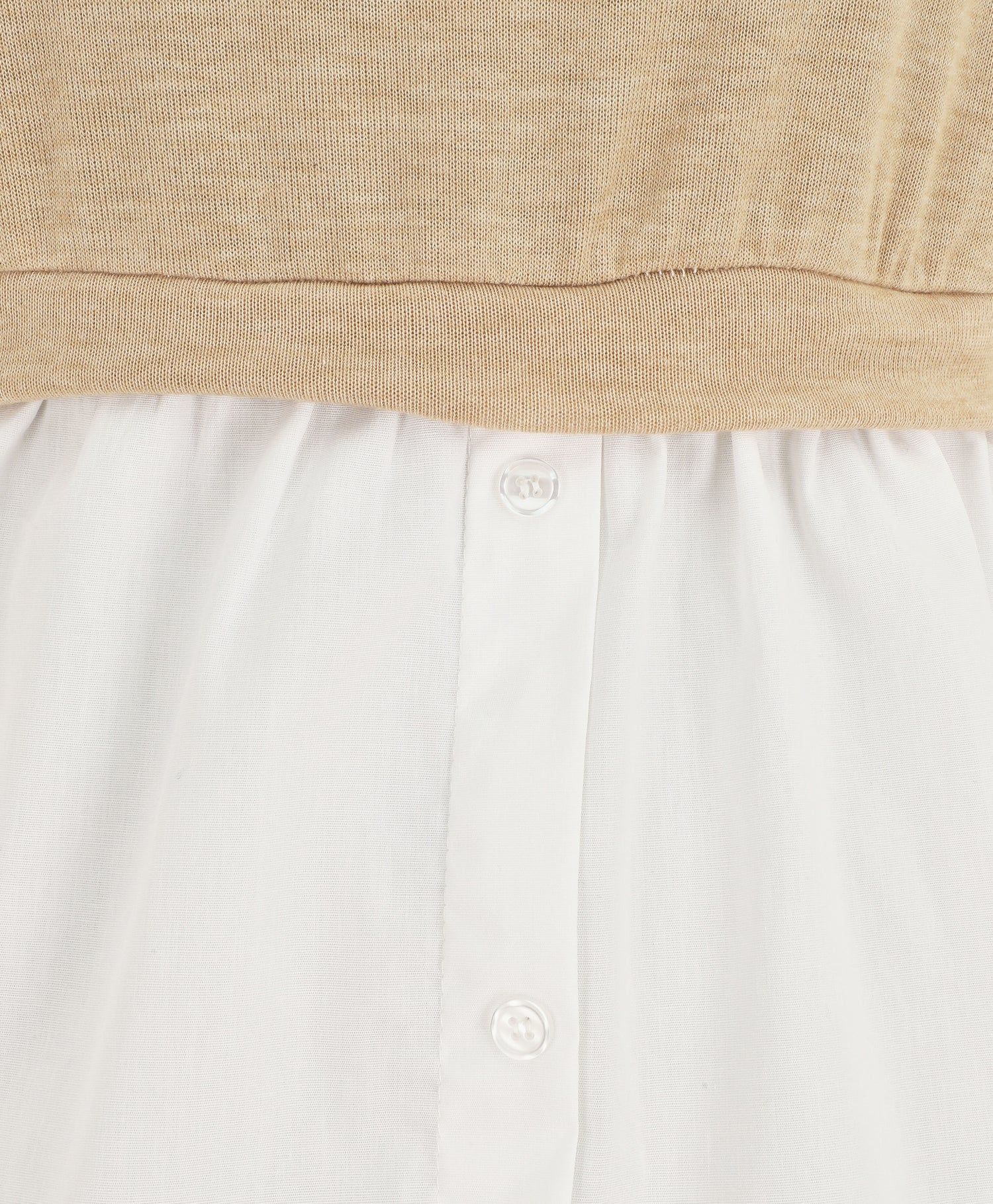 Pull à chemise en trompe l&