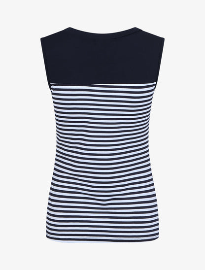 Top à imprimé style marinière - Marine - 2
