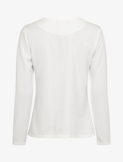 Veste droite boutonnée unie - Blanc - 2