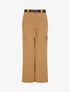 Pantalon fluide style cargo - Camel - 1