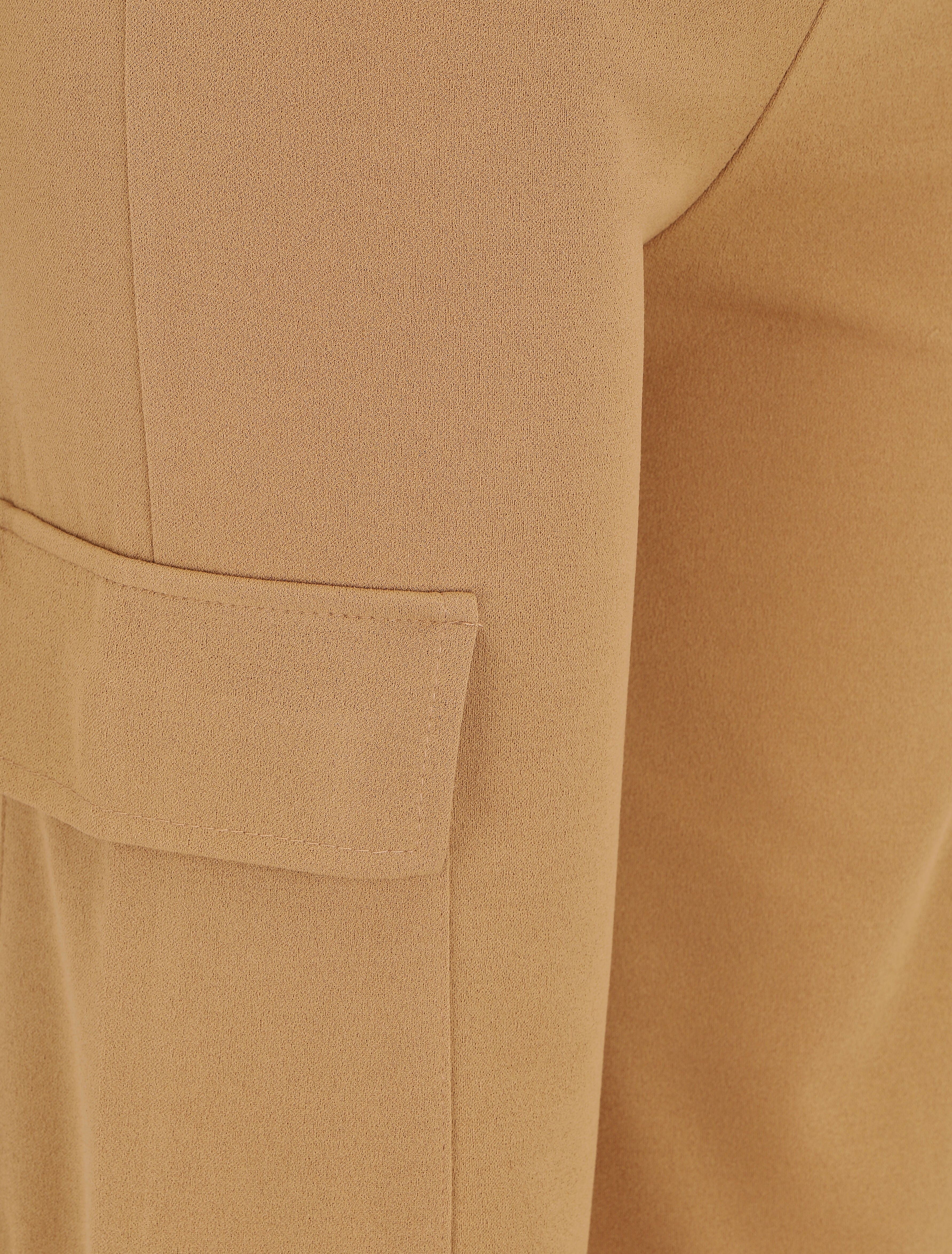 Pantalon fluide style cargo - Camel - 3