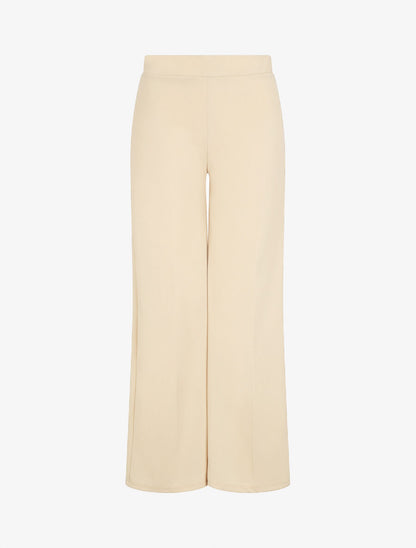 Pantalon fluide uni - Beige - 5