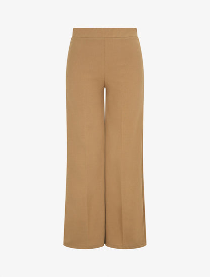 Pantalon fluide uni - Camel - 1