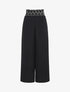 Pantalon ample à taille élastiquée - Noir - 1