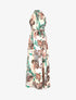 Robe longue tropicale sans manches - Beige - 1