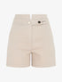 Short ajusté taille haute - Beige - 5