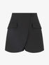 Short style jupe portefeuille - Noir - 5