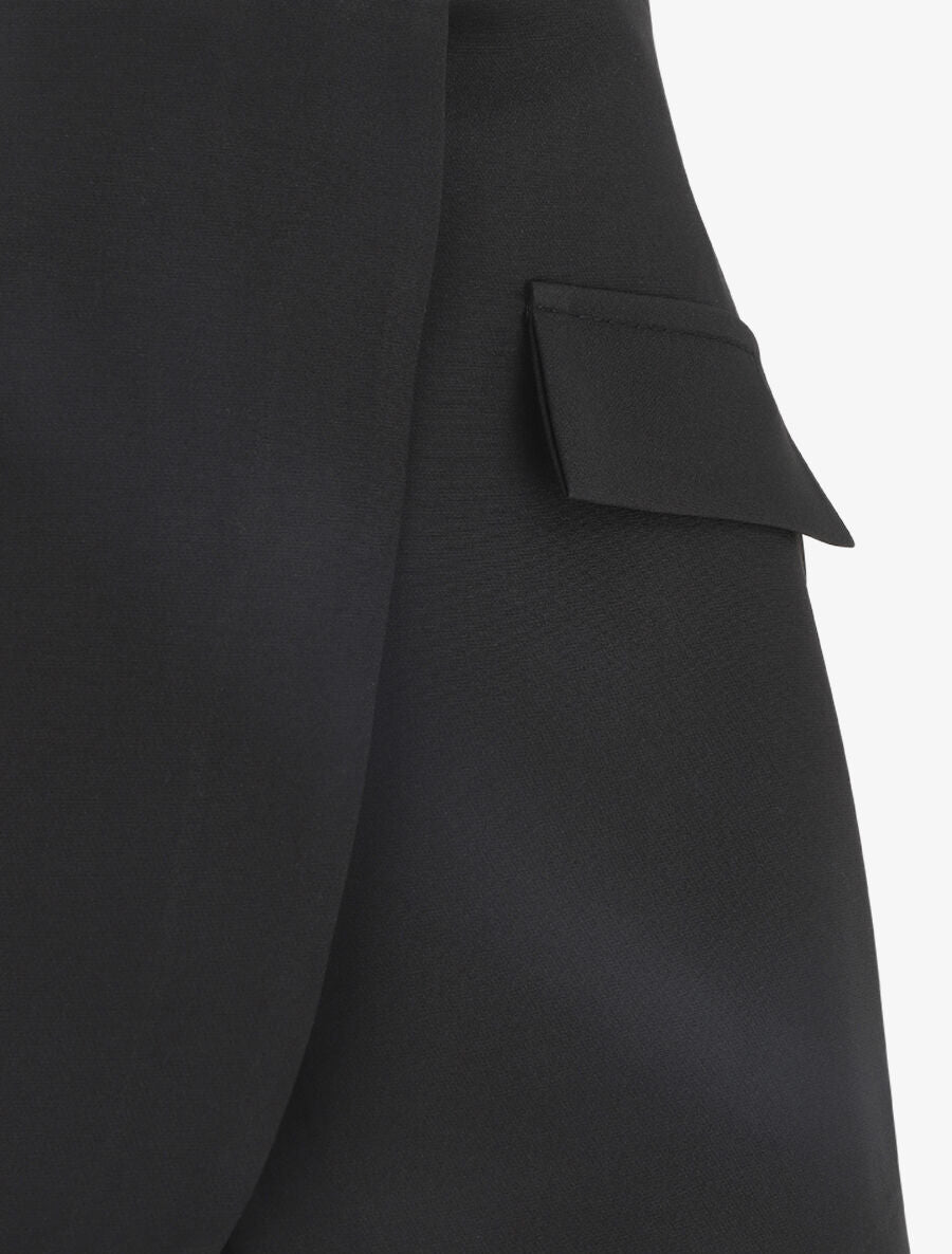 Short style jupe portefeuille - Noir - 3