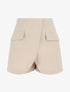 Short style jupe portefeuille - Beige - 1