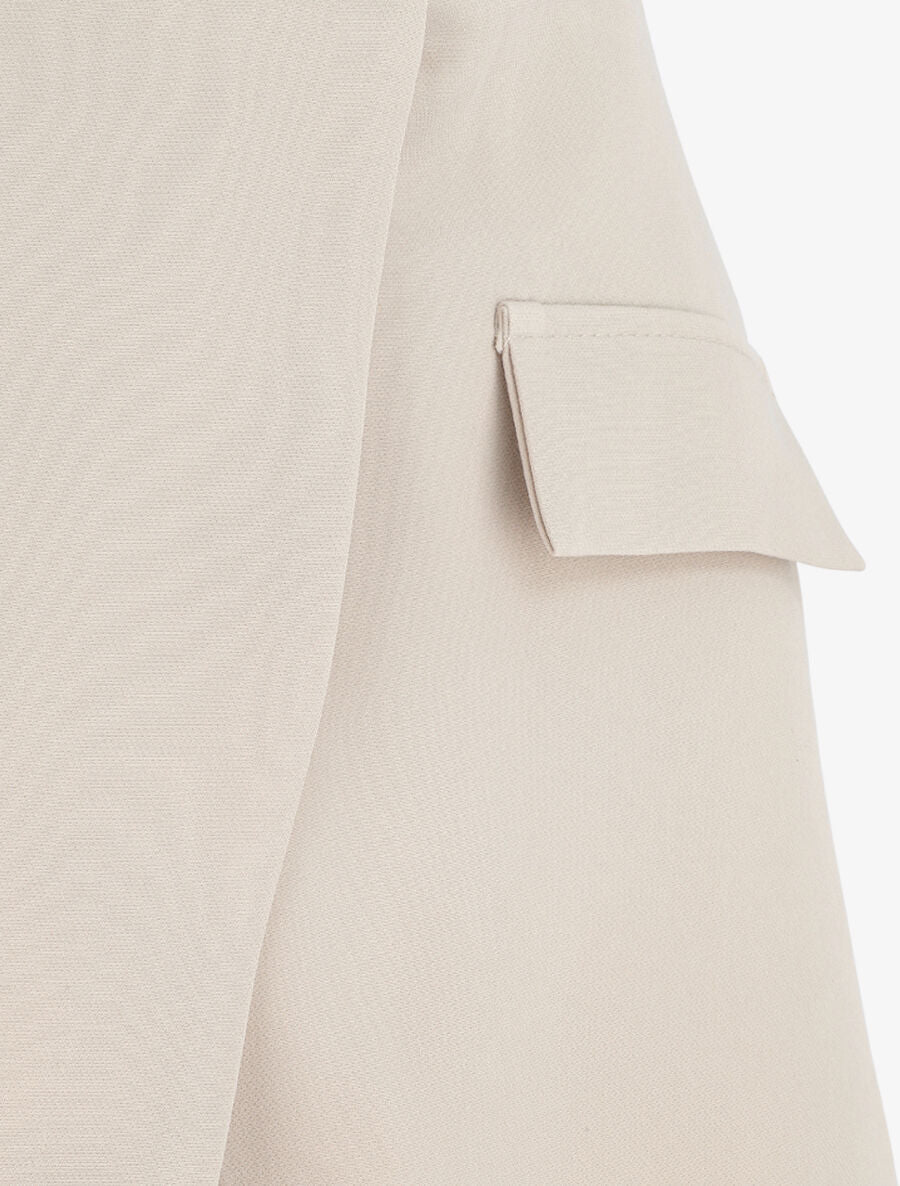 Short style jupe portefeuille - Beige - 3