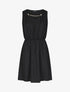Robe courte sans manches à chaîne - Noir - 1