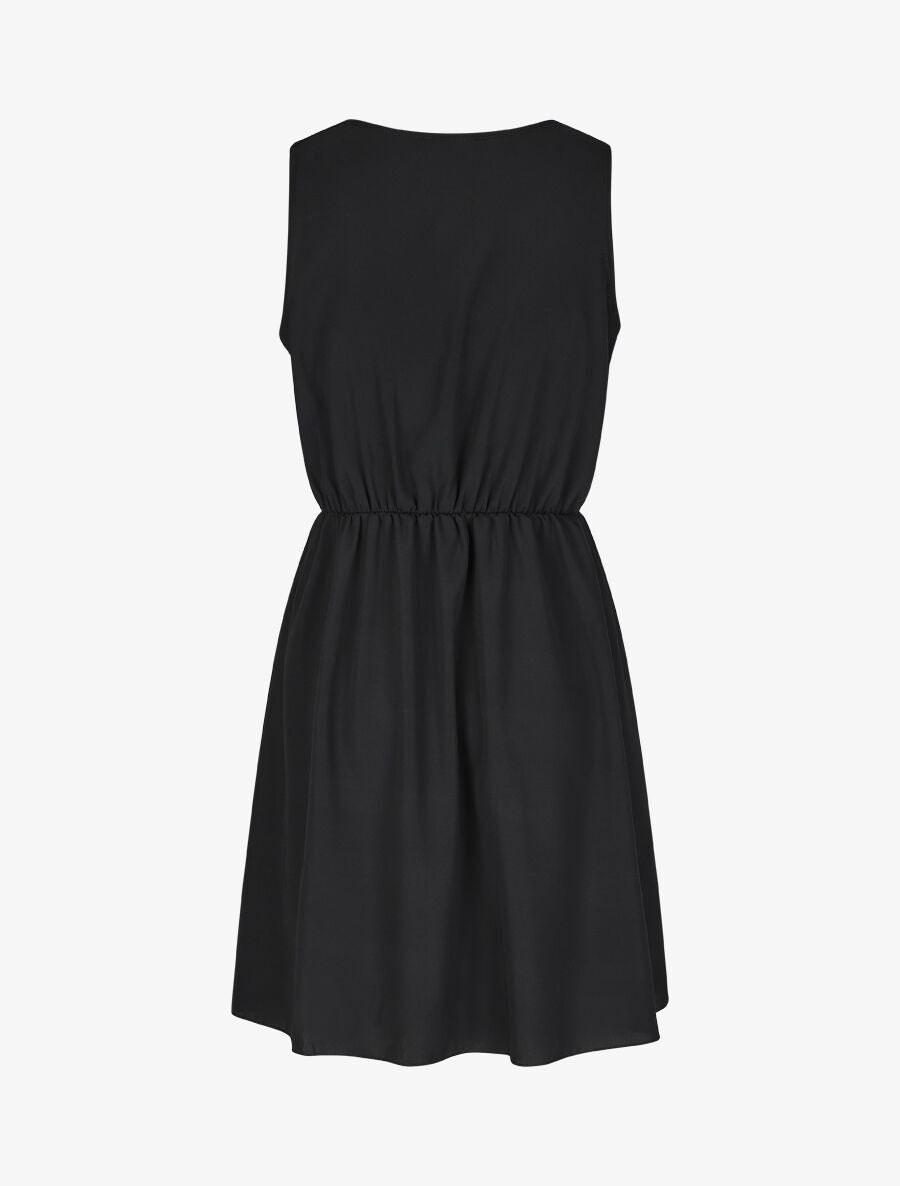 Robe courte sans manches à chaîne - Noir - 2