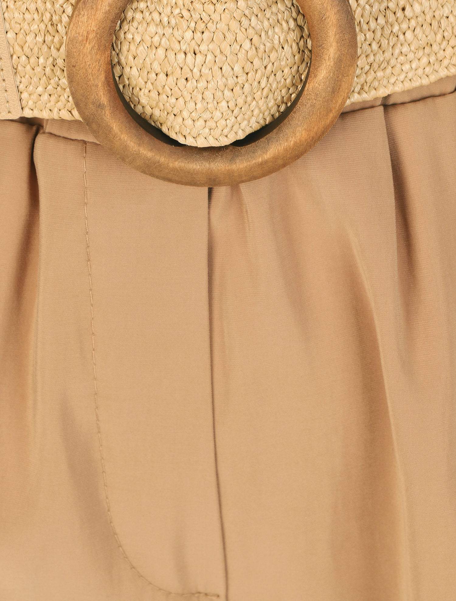 Short à revers uni - Camel - 3
