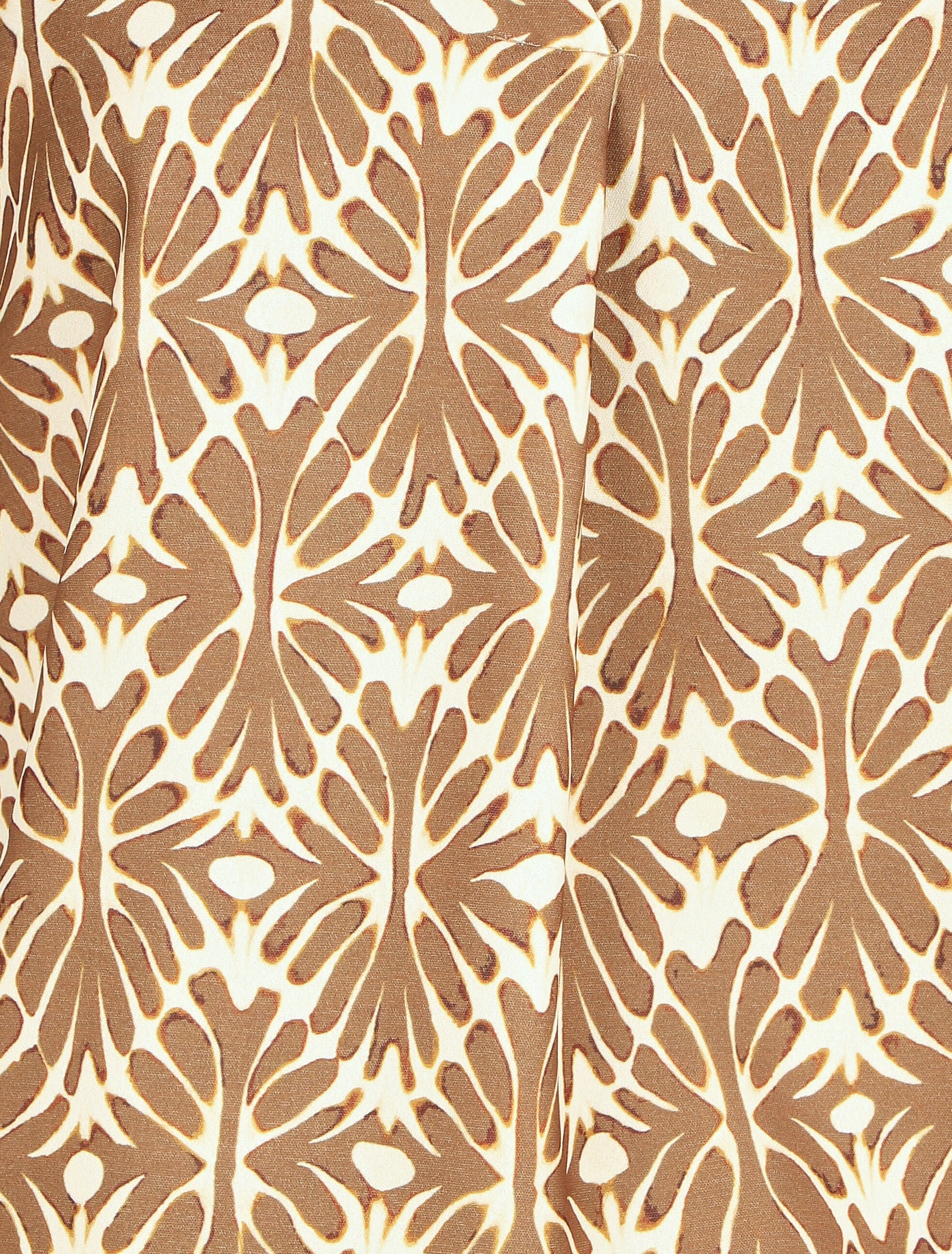 Top sans manches imprimé mosaïque - Marron - 3