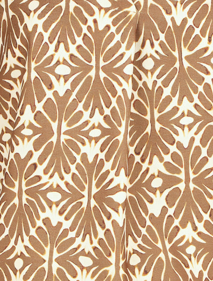 Top sans manches imprimé mosaïque - Marron - 3