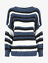 Pull loose à rayures - Bleu - 6