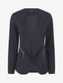 Blazer uni à poches zippées - Marine - 1
